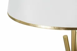 Lampada da terra Murales, 61x61 h154 cm, Bianco e Oro<Dmora Best