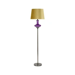 Lampada da terra Pepoli, 40x40 h167 cm, Viola e Giallo<Dmora Clearance