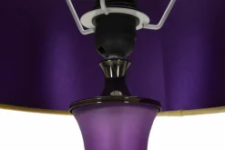 Lampada da terra Pepoli, 40x40 h167 cm, Viola e Giallo<Dmora Clearance