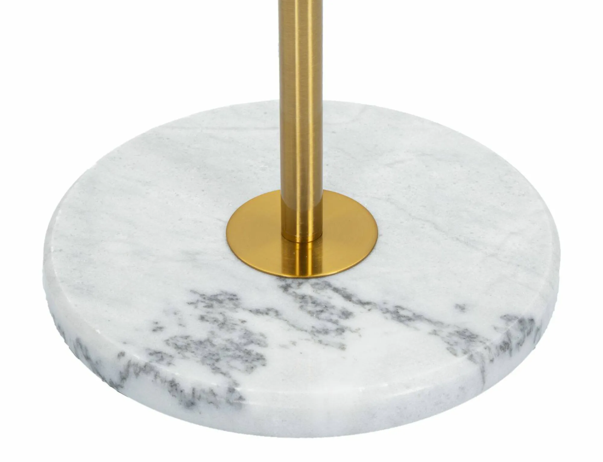 Lampada da terra Tano, 41x41 h173 cm, Bianco e Oro<Dmora Best Sale