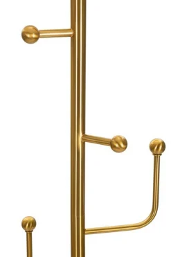 Lampada da terra Tano, 41x41 h173 cm, Bianco e Oro<Dmora Best Sale