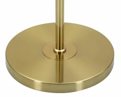 Lampada da terra Telero, 40x40 h151 cm, Bianco e Oro<Dmora Fashion