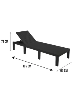 Lettino prendisole Ababahi, 195x65h78 cm,<Dmora Store