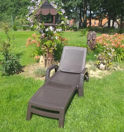 Lettino prendisole Abbie, 190x46h70 cm,<Dmora Cheap