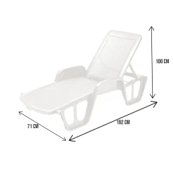 Lettino prendisole Alagaesia, 192x71h100 cm,<Dmora Discount