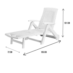 Lettino prendisole Dantonel, Cm 195x72h101,<Dmora Flash Sale