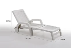 Lettino prendisole Dmat, 190x46h70 cm,<Dmora Best Sale