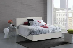 Letto alla francese Africa, adatto per materasso Cm 140x190,<Dmora Shop