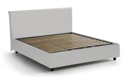 Letto alla francese Africa, adatto per materasso Cm 140x190,<Dmora Shop