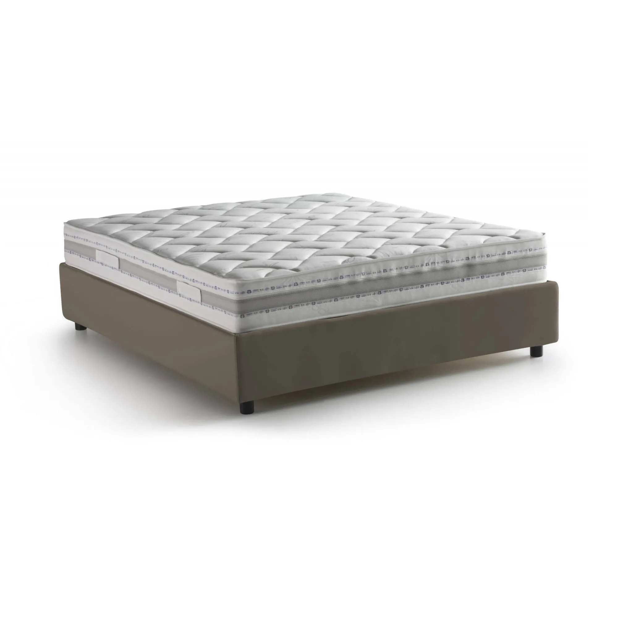 Letto alla francese Akemi, con materasso Cm 140x190 incluso,<Dmora Sale