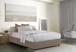 Letto alla francese Alaksir, con materasso Cm 140x200 incluso,<Dmora Best Sale