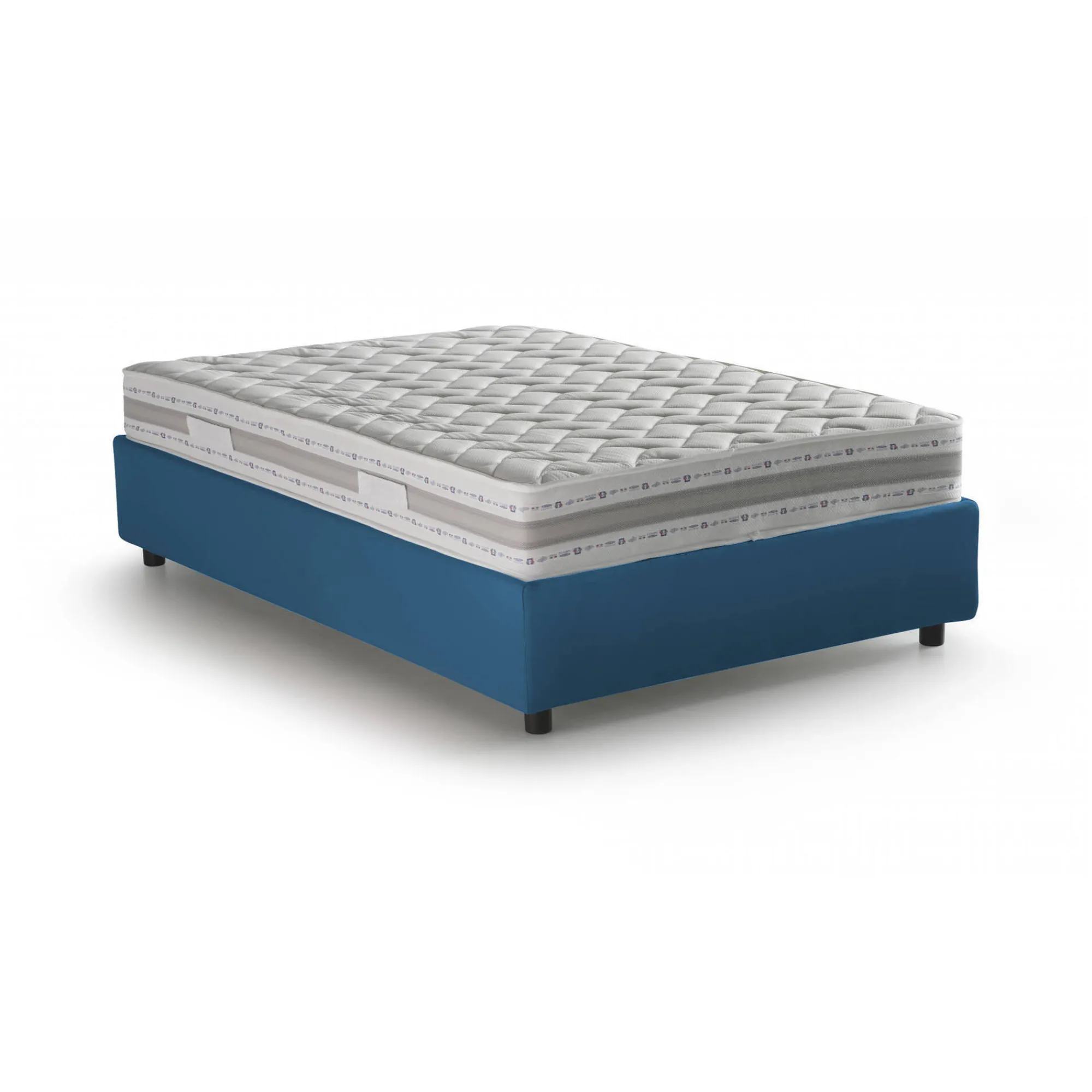 Letto alla francese Alaksir, con materasso Cm 140x200 incluso,<Dmora New