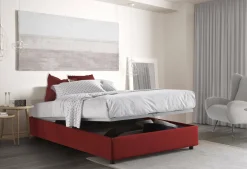 Letto alla francese Alaksir, con materasso Cm 140x200 incluso,<Dmora Store