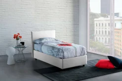 Letto alla francese Alion, con materasso Cm 140x190 incluso,<Dmora Best Sale