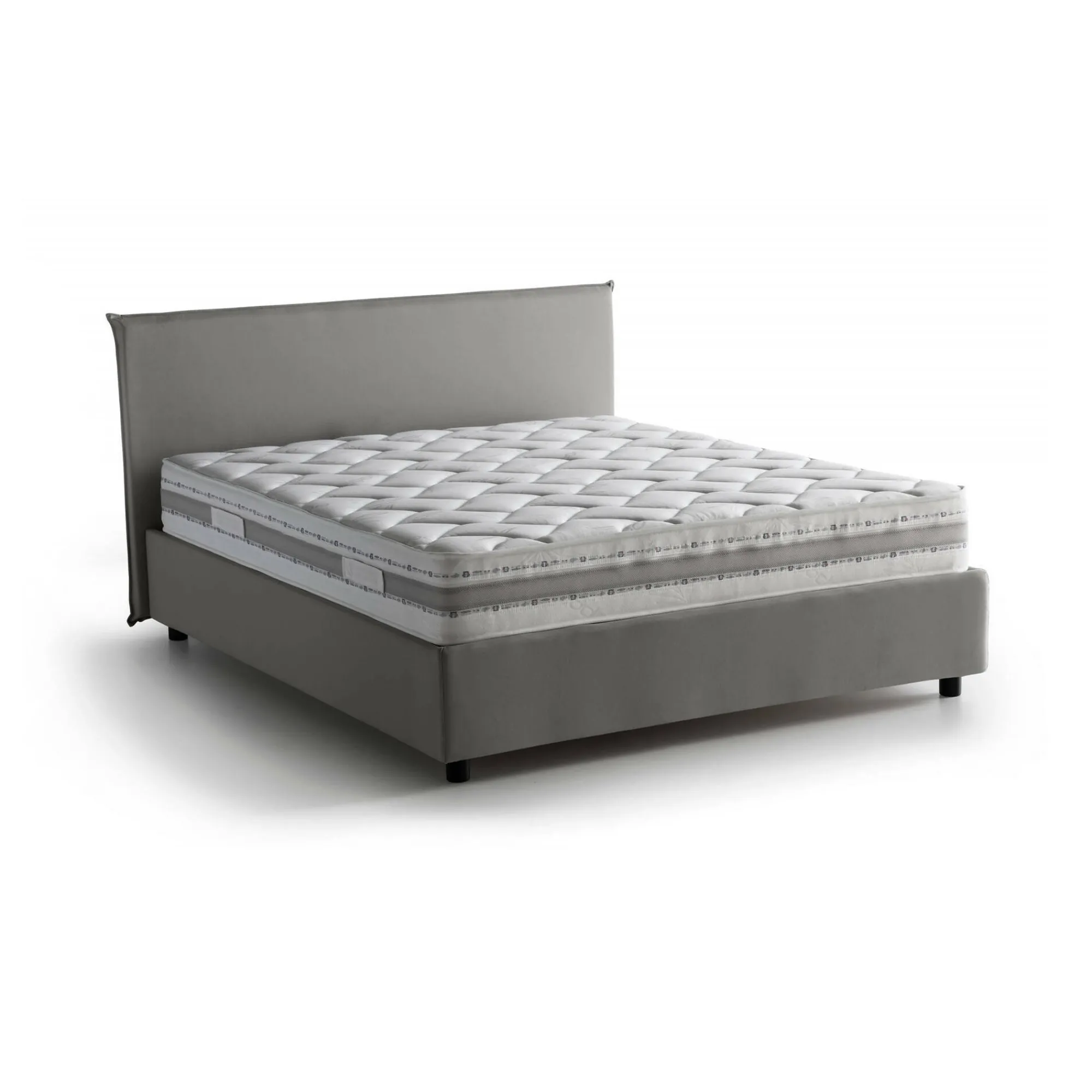 Letto alla francese Alion, con materasso Cm 140x190 incluso,<Dmora Flash Sale