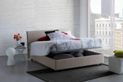 Letto alla francese Alion, con materasso Cm 140x190 incluso,<Dmora Flash Sale