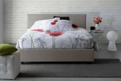 Letto alla francese Alion, con materasso Cm 140x190 incluso,<Dmora Flash Sale