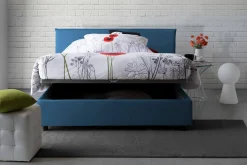 Letto alla francese Alion, con materasso Cm 140x190 incluso,<Dmora Outlet