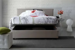 Letto alla francese Alion, con materasso Cm 140x190 incluso,<Dmora Flash Sale