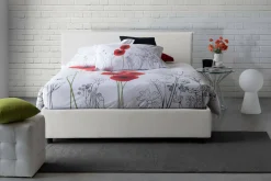 Letto alla francese Alvacus, adatto per materasso Cm 140x200,<Dmora Clearance