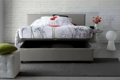Letto alla francese Alvacus, adatto per materasso Cm 140x200,<Dmora Flash Sale