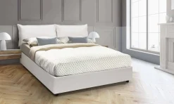 Letto alla francese Amelh, adatto per materasso Cm 140x190,<Dmora Cheap
