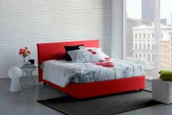 Letto alla francese Angelic, adatto per materasso Cm 140x190,<Dmora New