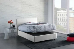 Letto alla francese Angelic, adatto per materasso Cm 140x190,<Dmora Store
