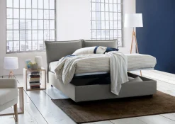 Letto alla francese Annica, con materasso Cm 140x200 incluso,<Dmora Discount