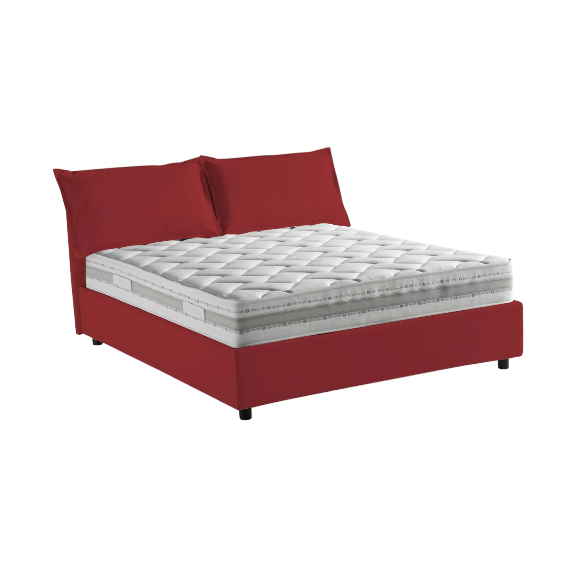 Letto alla francese Arden, con materasso Cm 140x190 incluso,<Dmora Outlet