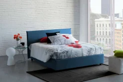 Letto alla francese Aros, con materasso Cm 140x200 incluso,<Dmora Outlet