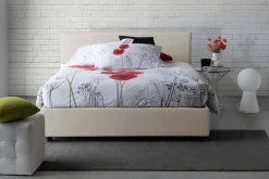 Letto alla francese Aros, con materasso Cm 140x200 incluso,<Dmora Sale