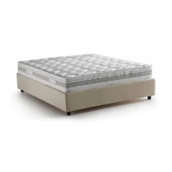 Letto alla francese Arto, con materasso Cm 140x190 incluso,<Dmora Best