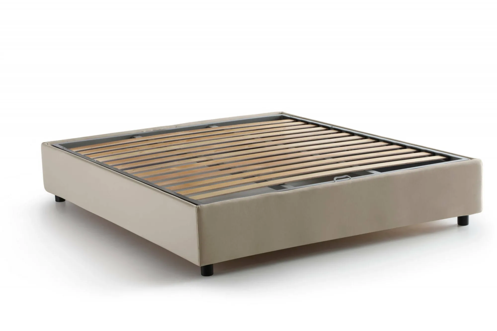 Letto alla francese Arto, con materasso Cm 140x190 incluso,<Dmora Best
