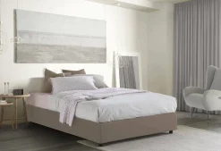 Letto alla francese Arvic, adatto per materasso Cm 140x200,<Dmora Shop