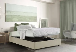 Letto alla francese Arvic, adatto per materasso Cm 140x200,<Dmora Clearance