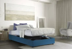 Letto alla francese Arvic, adatto per materasso Cm 140x200,<Dmora Clearance