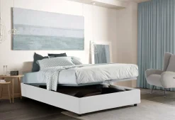 Letto alla francese Arvic, adatto per materasso Cm 140x200,<Dmora Online