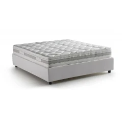 Letto alla francese Azuko, con materasso Cm 140x200 incluso,<Dmora Cheap