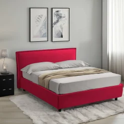 Letto alla francese Bronte, Adatto a materasso Cm 120x190,<Dmora Clearance