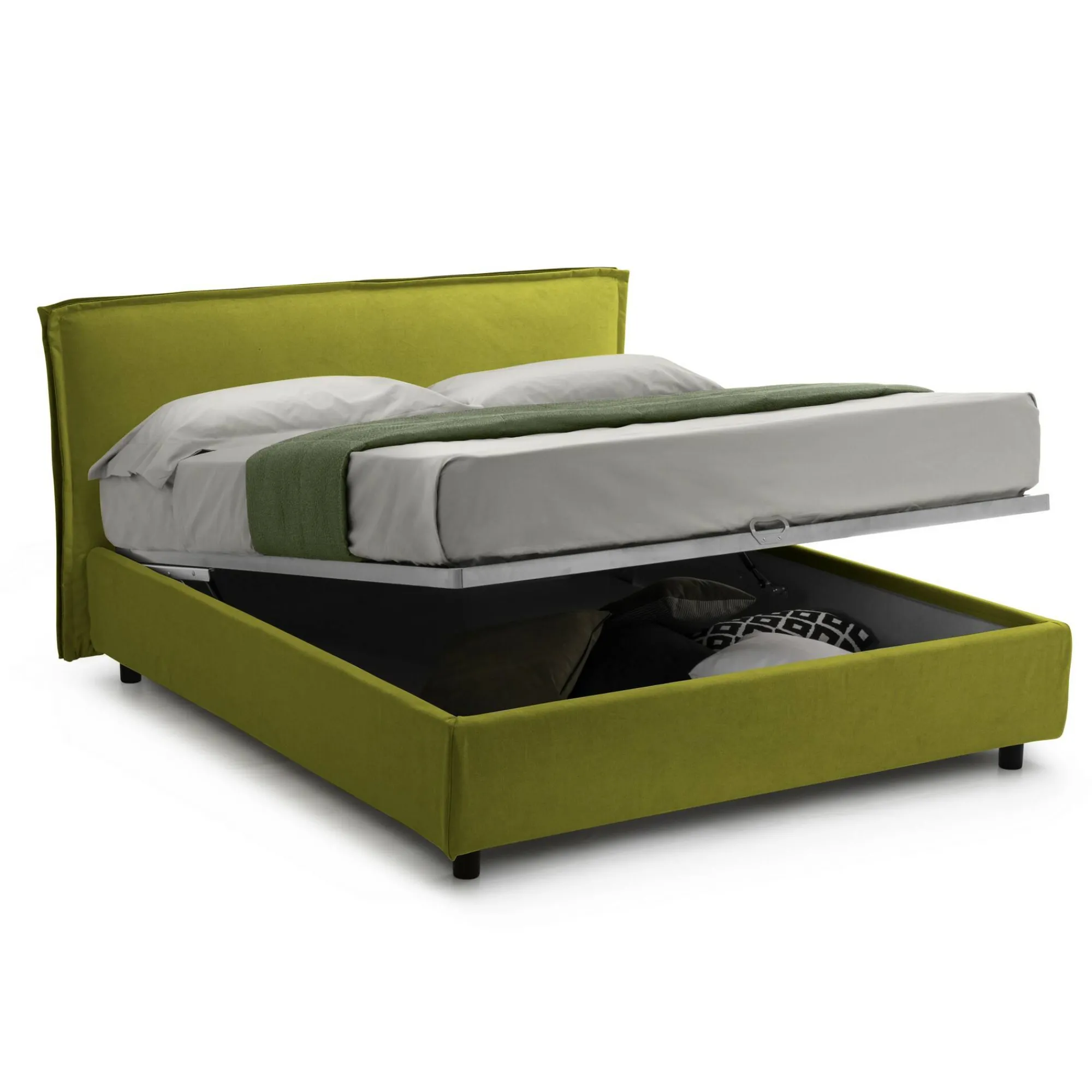 Letto alla francese Bronte, Adatto a materasso Cm 120x190,<Dmora Hot