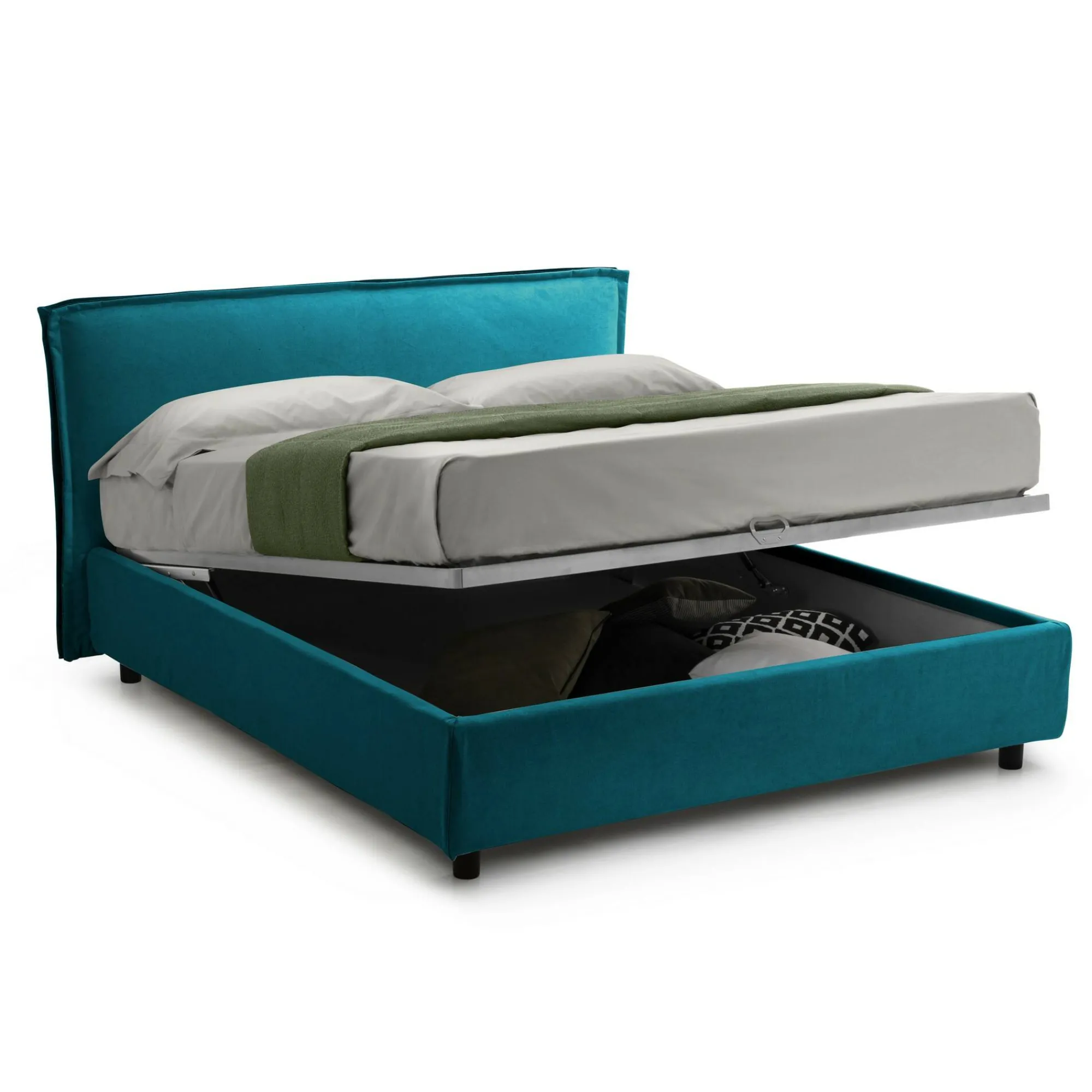 Letto alla francese Bronte, Adatto a materasso Cm 120x190,<Dmora Cheap