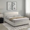 Letto alla francese Brosso, Adatto a materasso Cm 120x200,<Dmora Cheap
