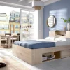 Letto alla francese Conching, 150x219 h95 cm,<Dmora Sale