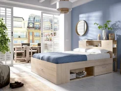 Letto alla francese Conching, 150x219 h95 cm,<Dmora Sale