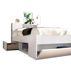 Letto alla francese Conching, 150x219 h95 cm,<Dmora Fashion