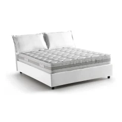 Letto alla francese Dmircol, con materasso Cm 140x200 incluso,<Dmora Cheap