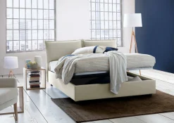 Letto alla francese Dmircol, con materasso Cm 140x200 incluso,<Dmora Online