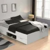 Letto alla francese Moira, 200x140 h74 cm,<Dmora Cheap
