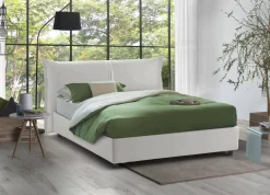 Letto matrimoniale Abarat, adatto per materasso Cm 160x200,<Dmora Cheap